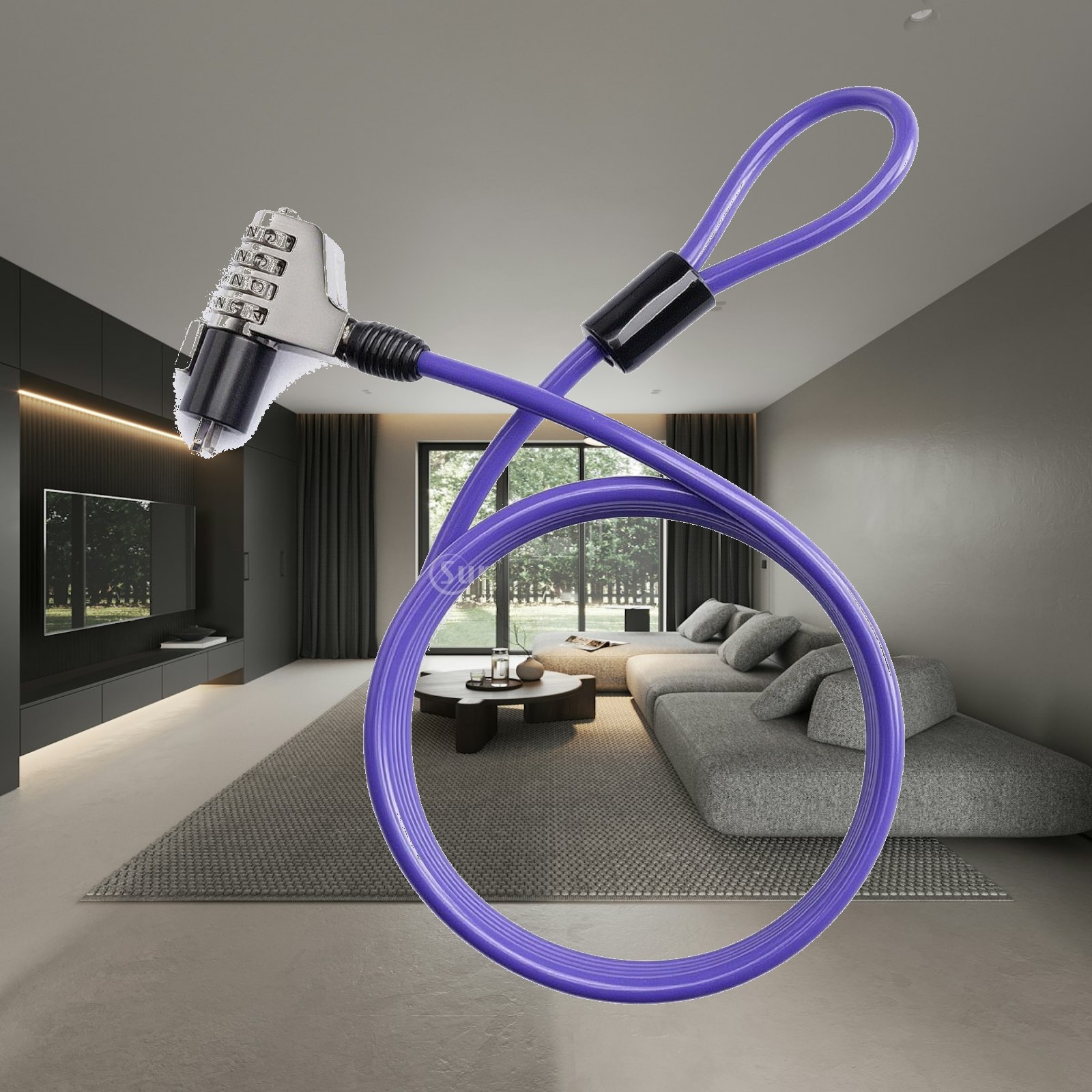 Cable Lock Flexible - Бесключевой кодовый замок-клипса для ноутбука, защитный